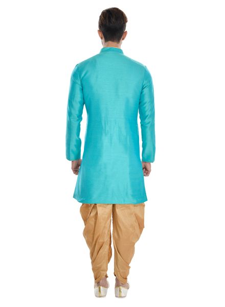 Indo Western Silk Ethnic Wear Slim Fit Designer Solid La Scoot